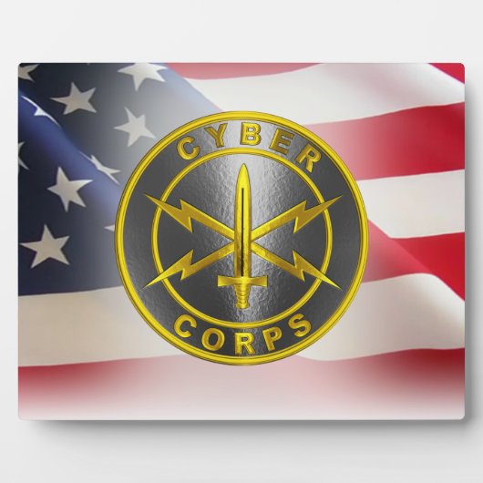 サイバー軍隊軍退役軍人 フォトプラーク (正面)