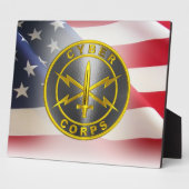 サイバー軍隊軍退役軍人 フォトプラーク (側面)