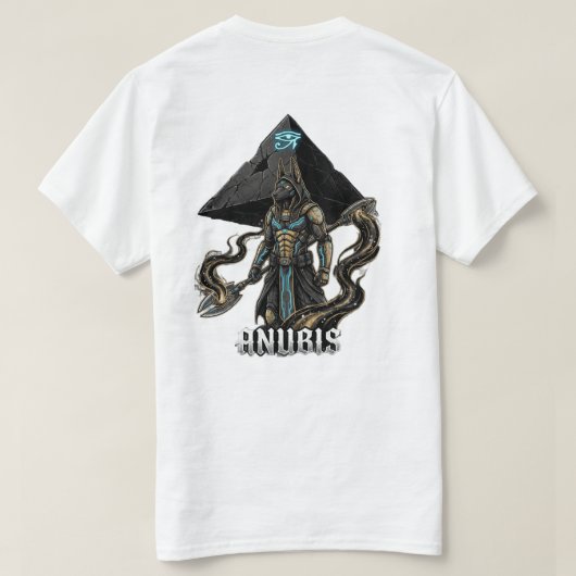 サイバー・アヌビス: 星雲の門の守護者 Tシャツ (デザイン裏面)