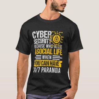 サイバー・ウォリアーと倫理的ハックのためのホワイトハットハッカー Tシャツ