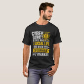 サイバー・ウォリアーと倫理的ハックのためのホワイトハットハッカー Tシャツ (正面フル)