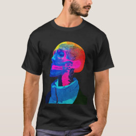 サイバー・スカル - 未来の解剖学アート Tシャツ