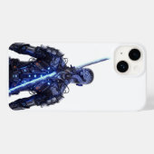 サイバー・ドラゴン・サムライ - 未来の武士アート Case-Mate iPhoneケース (裏面 (横))
