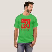 サイバー ロゴ ジョーク Tシャツ (正面フル)
