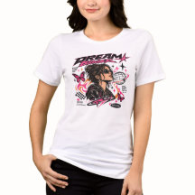 サイバーY2KドリームビッグストリートウェアグラフィックTシャツエッジー
