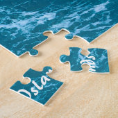 サイパン・マリアナ諸島。クリスマスの挨拶ジグソー ジグソーパズル (側面)