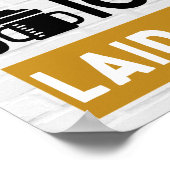 サイピンオンミルク&ジュースブラック&金ゴールドヒップホップ ポスター (角)