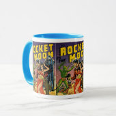 サイファイのヴィンテージの漫画本カバー芸術 マグカップ (正面左)