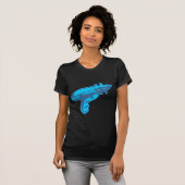 サイファイの光線銃レーザーのピストル Tシャツ (正面フル)