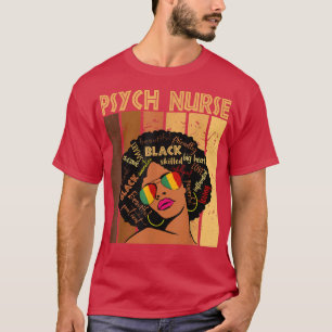サイフナースアフロアフリカンアメリカン女性黒人女性一覧 Tシャツ