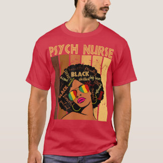 サイフナースアフロアフリカンアメリカン女性黒人女性一覧 Tシャツ
