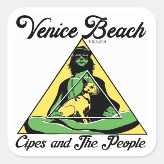 サイプとピープルステッカー スクエアシール (正面)