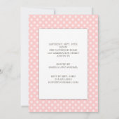 サイプアンドシースイートベビーガールインピンク招待状 招待状 (裏面)