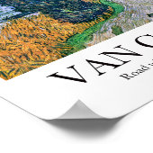 サイプレスと星のロードbyビンセント・ヴァン・ゴッホ ポスター (角)