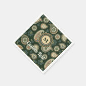 サイプレスペイズリーパターンナプキンス スタンダードカクテルナプキン (角)