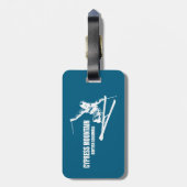 サイプレスマウンテンブリティッシュコロンビアスキーヤー ラゲッジタグ (裏面縦)