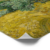 サイプレス付き小麦畑 ポスター (角)