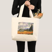 サイプレス付き小麦畑 ラージトートバッグ (正面(商品))