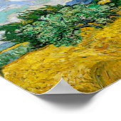 サイプレス付き小麦畑(1889) ポスター (角)