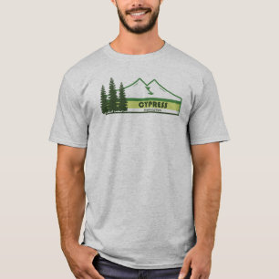 サイプレス州立公園の緑のストライプ Tシャツ