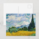 サイプレス・ビンセント・ヴァン・ゴッホとの小麦畑 ポストカード (正面/裏面)