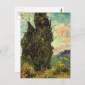 サイプレス：ヴィンセント・ヴァン・ゴッホ ポストカード (正面/裏面)