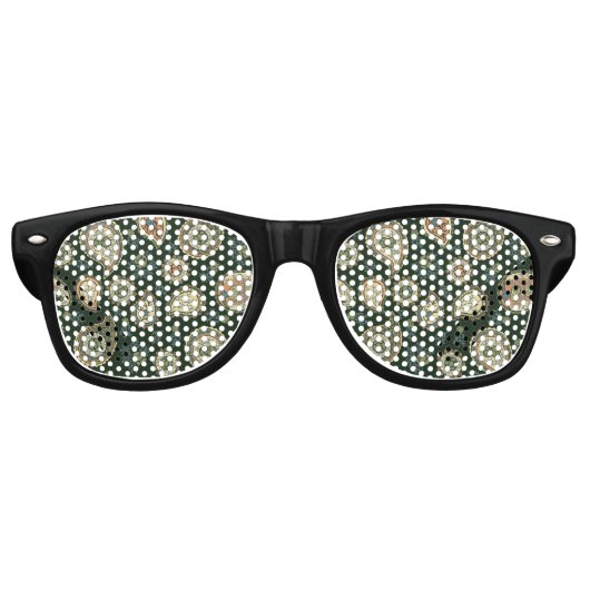 サイプレス Paisley パターン レトロサングラス (正面)