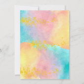 サイプ&アダルト絵を描バースデーパーティー招待状 招待状 (裏面)