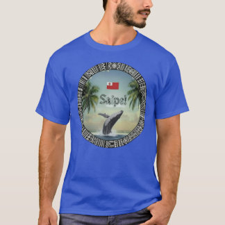 サイペ トンガ エウア 島のクジラ オフグリッド パシフィックアイランド Tシャツ