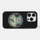 サイペ トンガ エウア 遠隔の太平洋の島のクジラ iPhoneケース (裏面横)