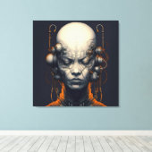 サイボーガールドリーマー10代の キャンバスプリント (インサイチュ (ウッドフロア))