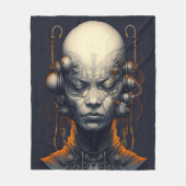 サイボーガールドリーマー10代の フリースブランケット (正面)
