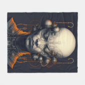 サイボーガールドリーマー10代の フリースブランケット (正面(横))