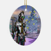 サイボーグの大みそかが未来から落ちた セラミックオーナメント (右)