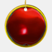 サイボーグの大みそかが未来から落ちた セラミックオーナメント (裏面)