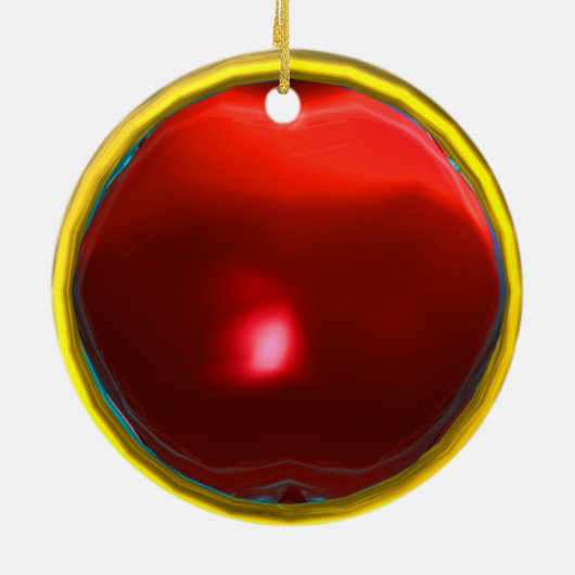 サイボーグの大みそかが未来から落ちた セラミックオーナメント (裏面)