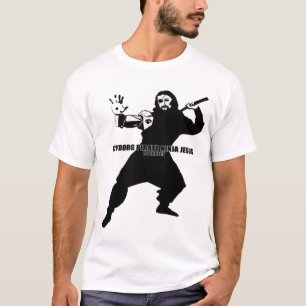 サイボーグの海賊忍者イエス・キリスト Tシャツ
