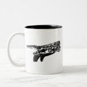 サイボーグの神の手か。 ツートーンマグカップ (左)