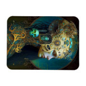 サイボーグウーマンファンタジーSci-Fiアートマグネット マグネット (横)