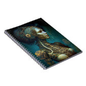 サイボーグウーマンファンタジーSFアート ノートブック (右側)