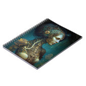 サイボーグウーマンファンタジーSFアート ノートブック (左側)