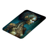 サイボーグウーマンファンタジーSFアート マグネット (左側)