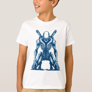 サイボーグエイリアン戦士 – 未来的なSFモンスター Tシャツ