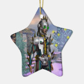 サイボーグブルーサファイアスターの大晦日 セラミックオーナメント (左)