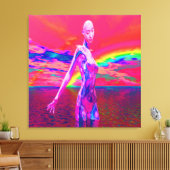 サイボーグマスク キャンバスプリント (インサイチュ (リビング))