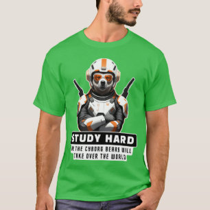 サイボーグ動物クマの名言 楽しい Tシャツ