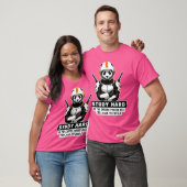 サイボーグ動物パンダの名言 レトロ Tシャツ (ユニセックス)