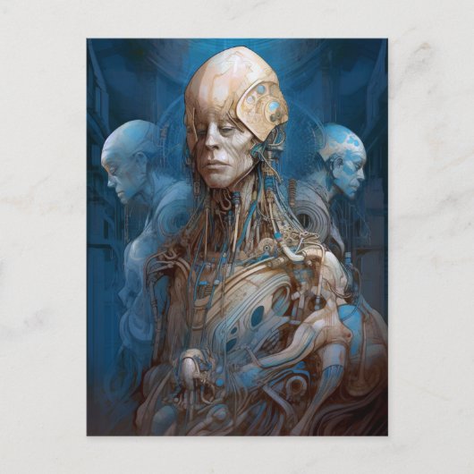 サイボーグ未来型科学小説 ポストカード (正面)