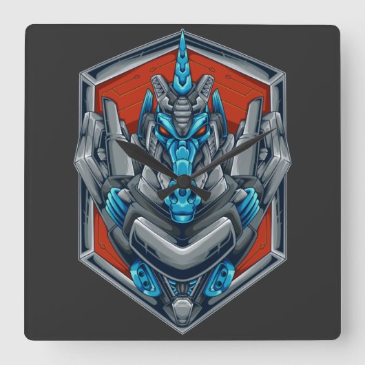 サイボーグ正方形壁時計 スクエア壁時計 (正面)