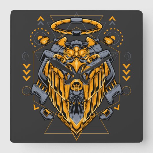 サイボーグ正方形壁時計 スクエア壁時計 (正面)